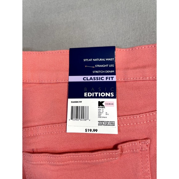 Vintage Kmart Jeans Basic Editions 16 AVG Womens Pink Denim New Classic Fit - Picture 15 of 16